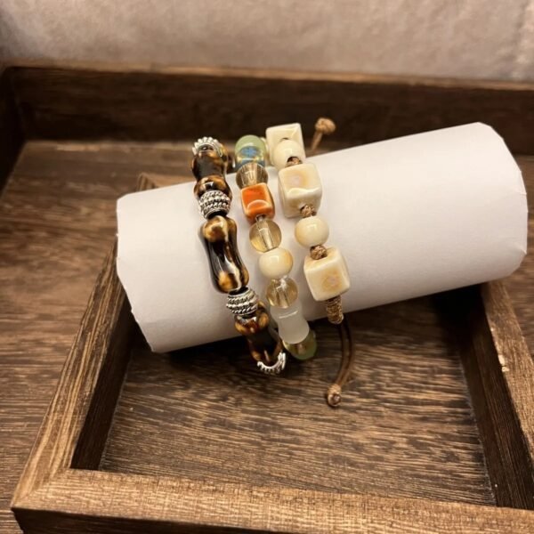 Ceramic Bracelet Jingdezhen Porcelain Bracelet For Women - 图片 3