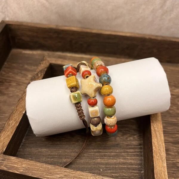 Ceramic Bracelet Jingdezhen Porcelain Bracelet For Women - 图片 4